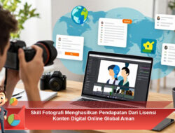 Skill Fotografi Menghasilkan Pendapatan Dari Lisensi Konten Digital Online Global Aman
